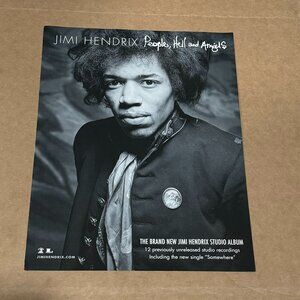 JIMI HENDRIX - People, Hell and Angels - Promo Print Ad
